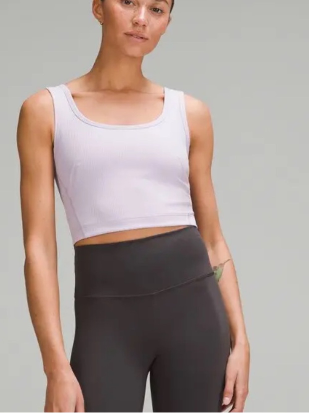 Wunder Train Scoop-Neck Ribbed Tank Top Medium Support, B/C Cup